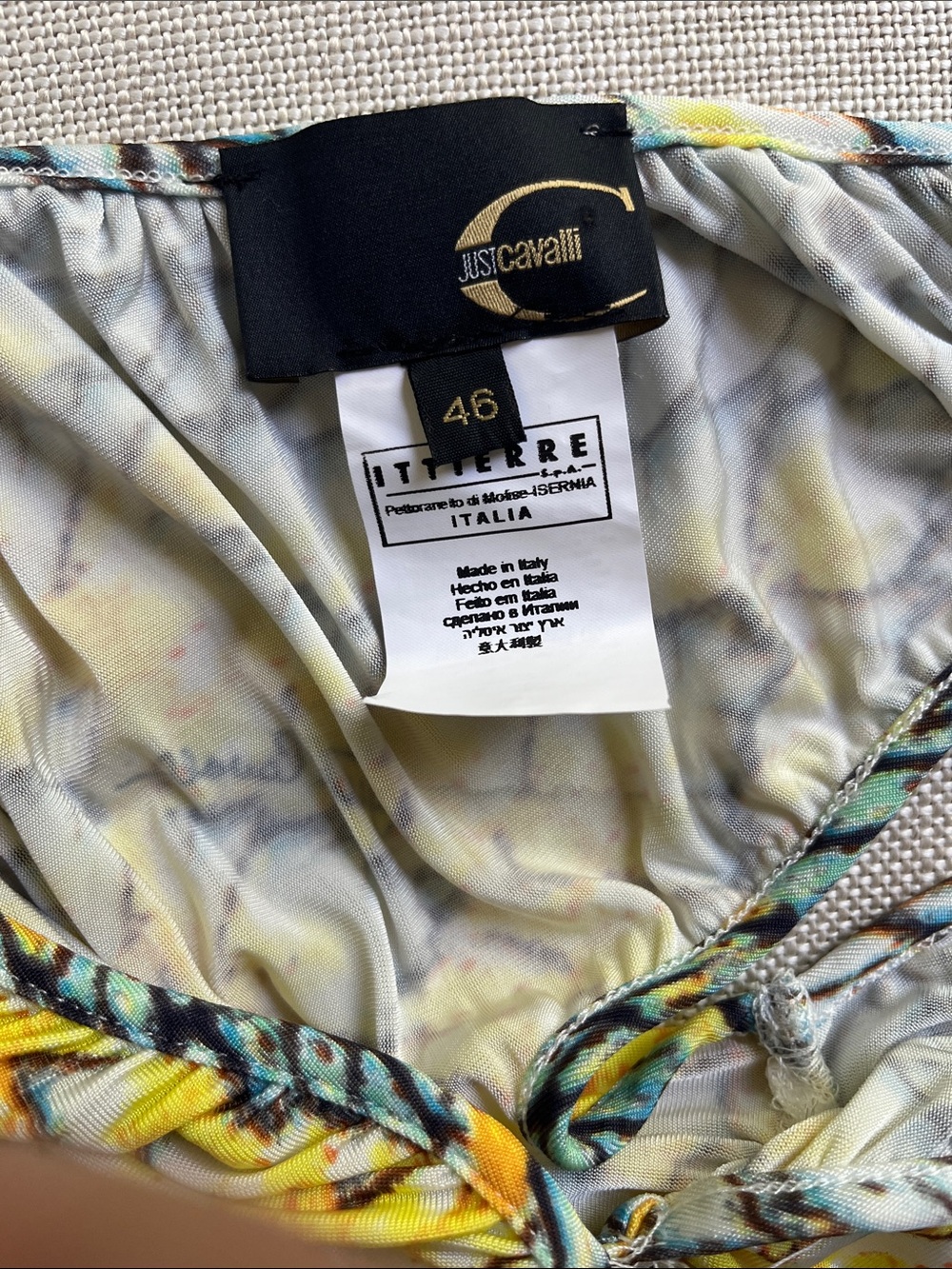 Just Cavalli Mermaid Dress Snake Midi Dress US 10 - Picture 11 of 11